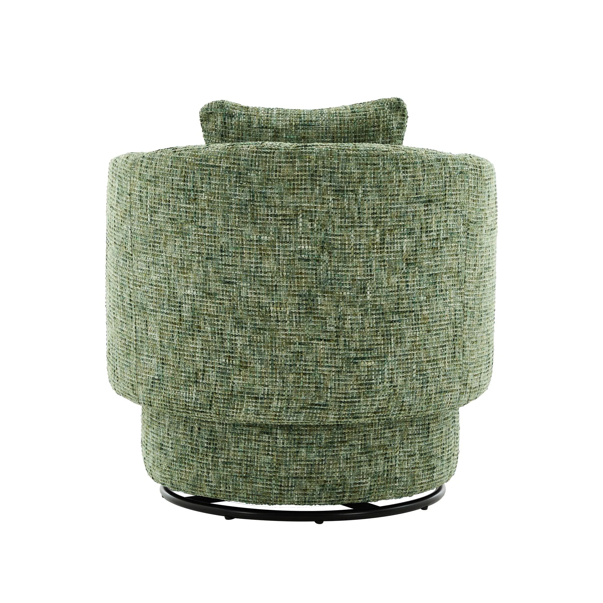 Swivel Armchair 360° Rotating Accent Chair Hidden Storage Plump Cushion Green - Image 10