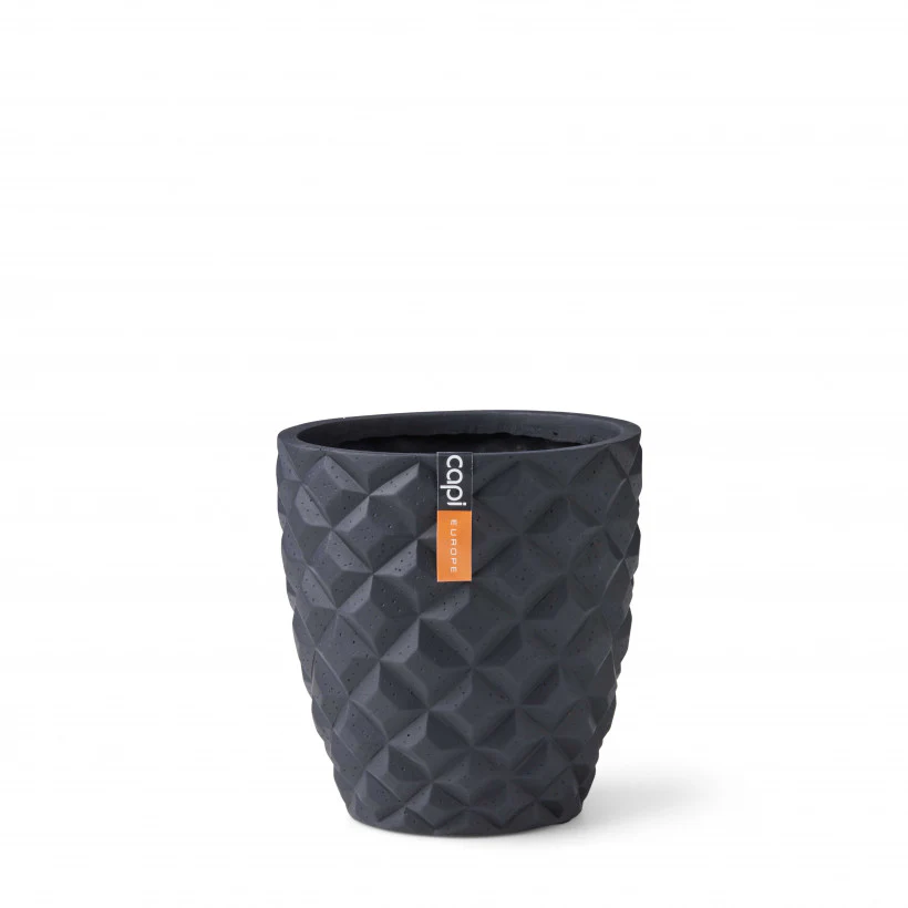Tapered Planter Black 14cm Dia