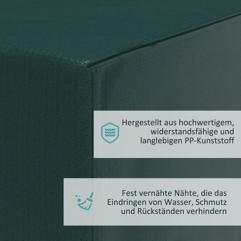 Tarpaulin Garden Furniture Cover Waterproof UV Protection PE Green - Image 5