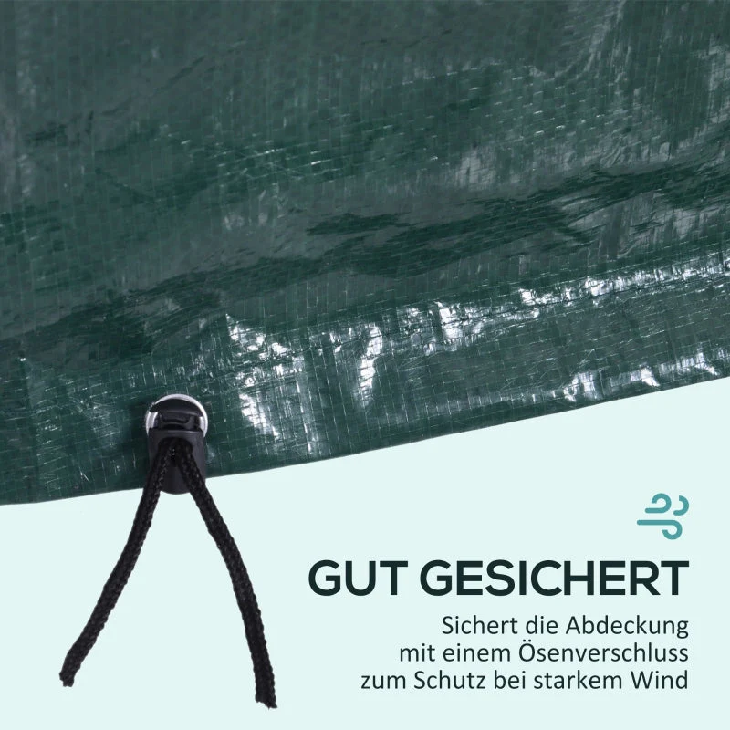 Tarpaulin Garden Furniture Cover Waterproof UV Protection PE Green - Image 6