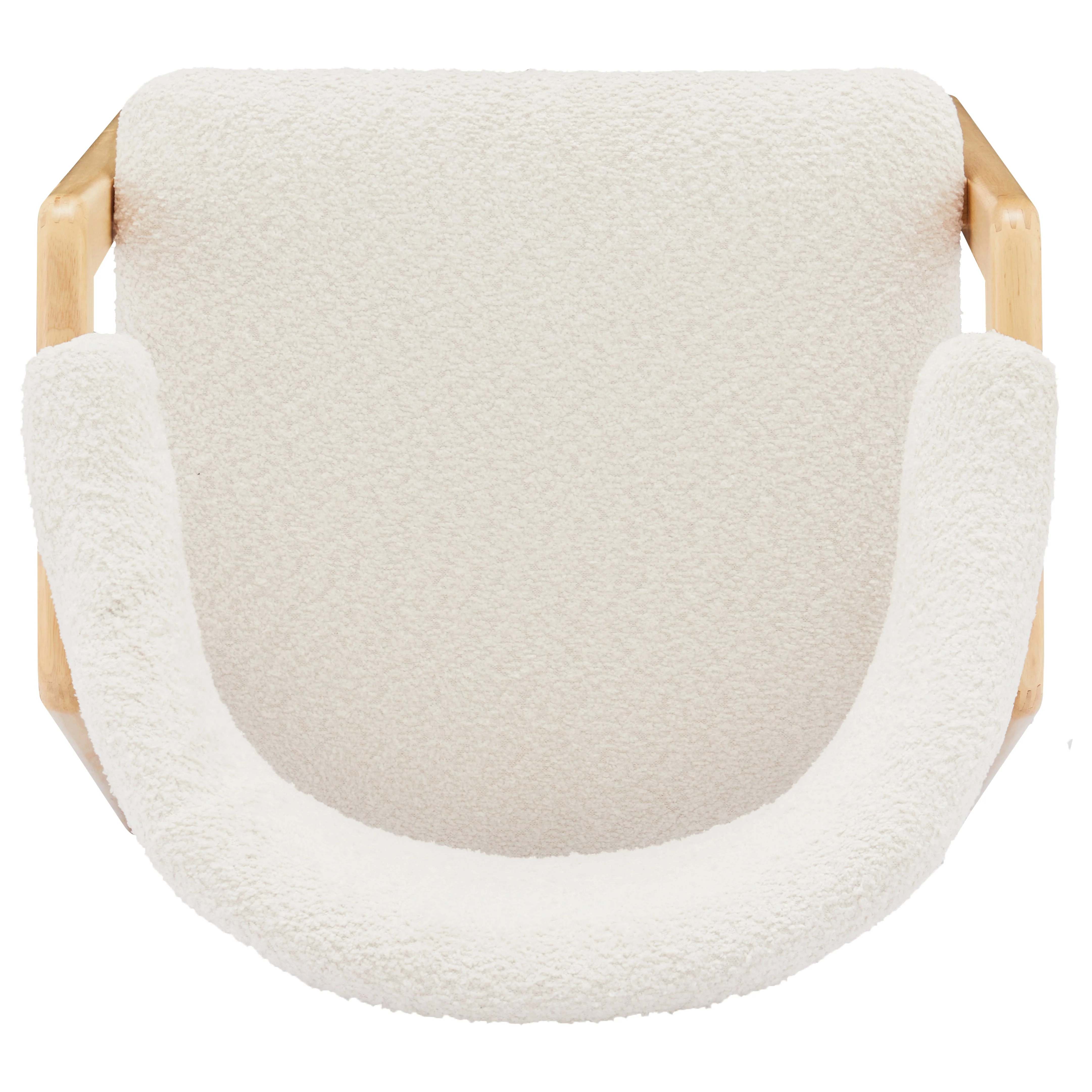 Teddy Chairs Set of 2 Ergonomic Curved Backrests - White - Image 10