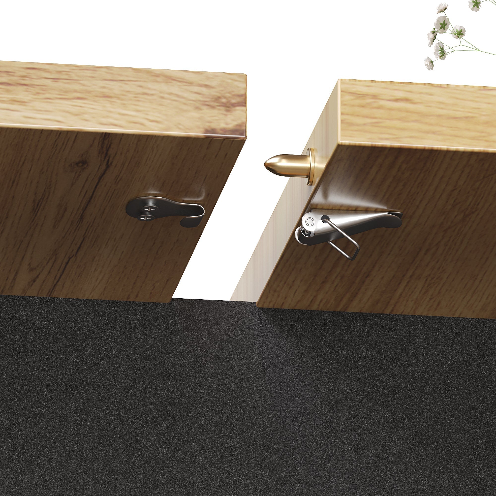 Telescopic Dining Table, Extendable with Storage Shelves for 4-6 People, Black - Image 10