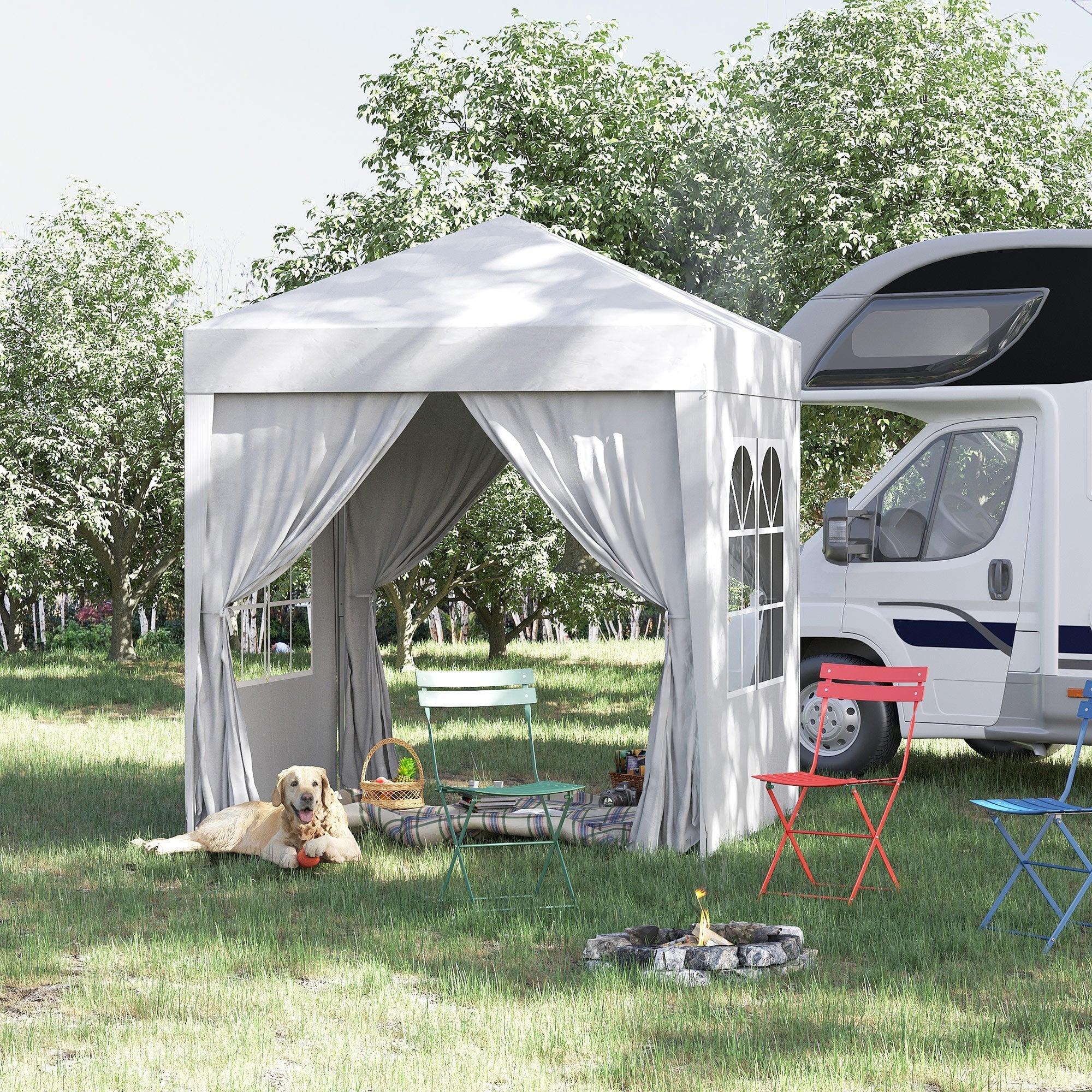 Tent Pegs & Guy Lines, Carrying Bag for Camping Accessories, Metal Oxford