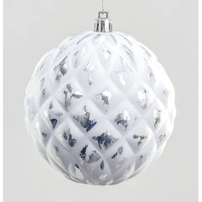Texture Ball Decoration Silver