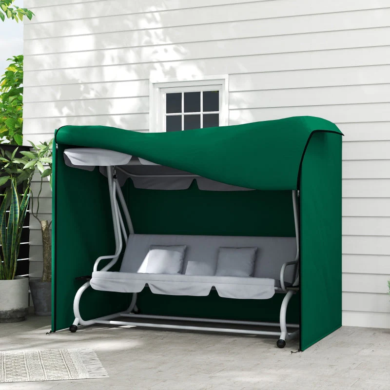 Three-Seater Swing Chair Protective Cover, 220 x 125cm, Green - Image 2