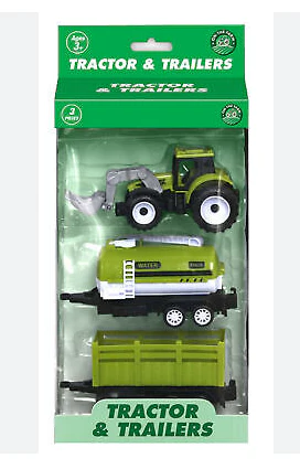 Tractor & Trailer Playset - 3 Piece