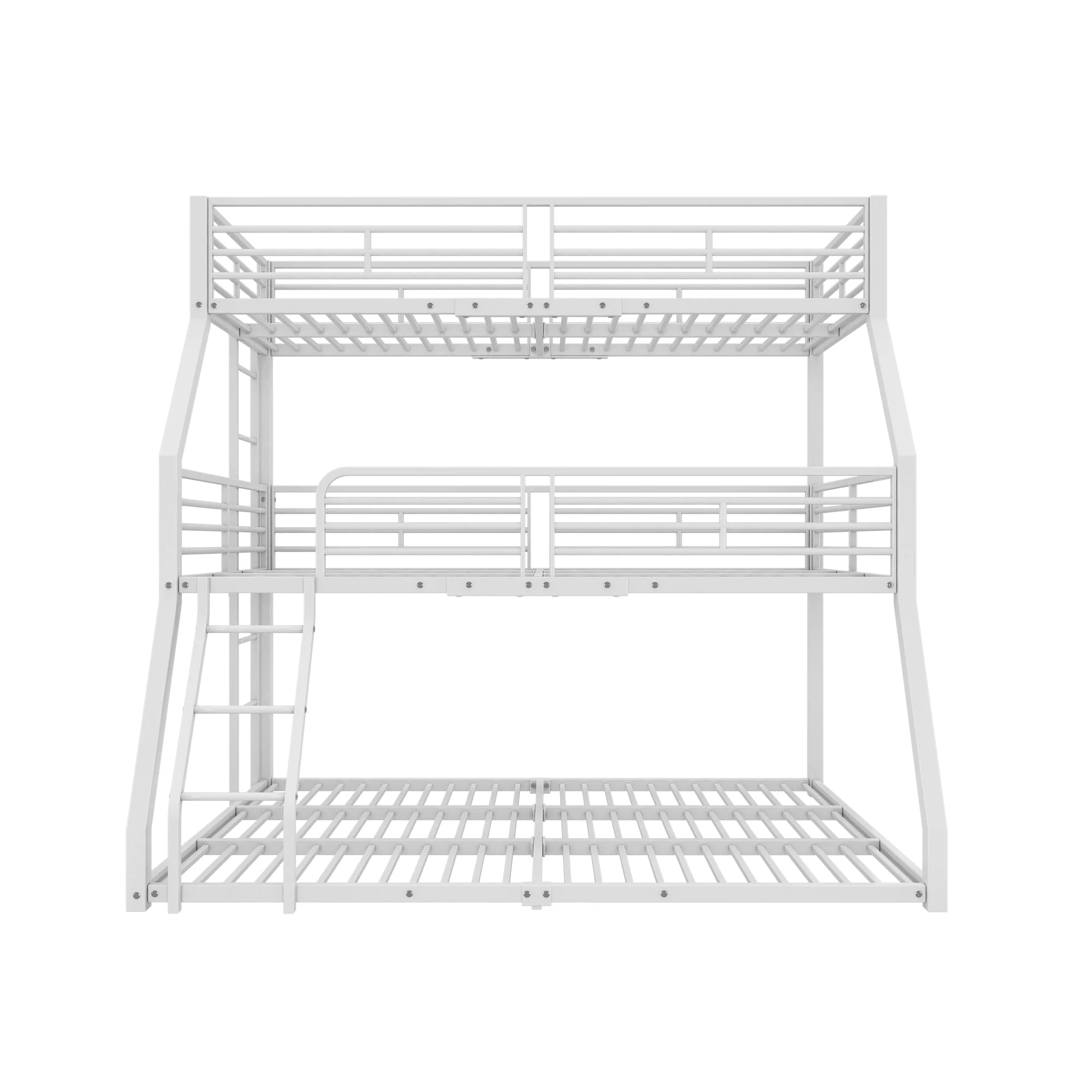 Triple Bunk Bed Metal Frame Multi-Size - White - Image 7
