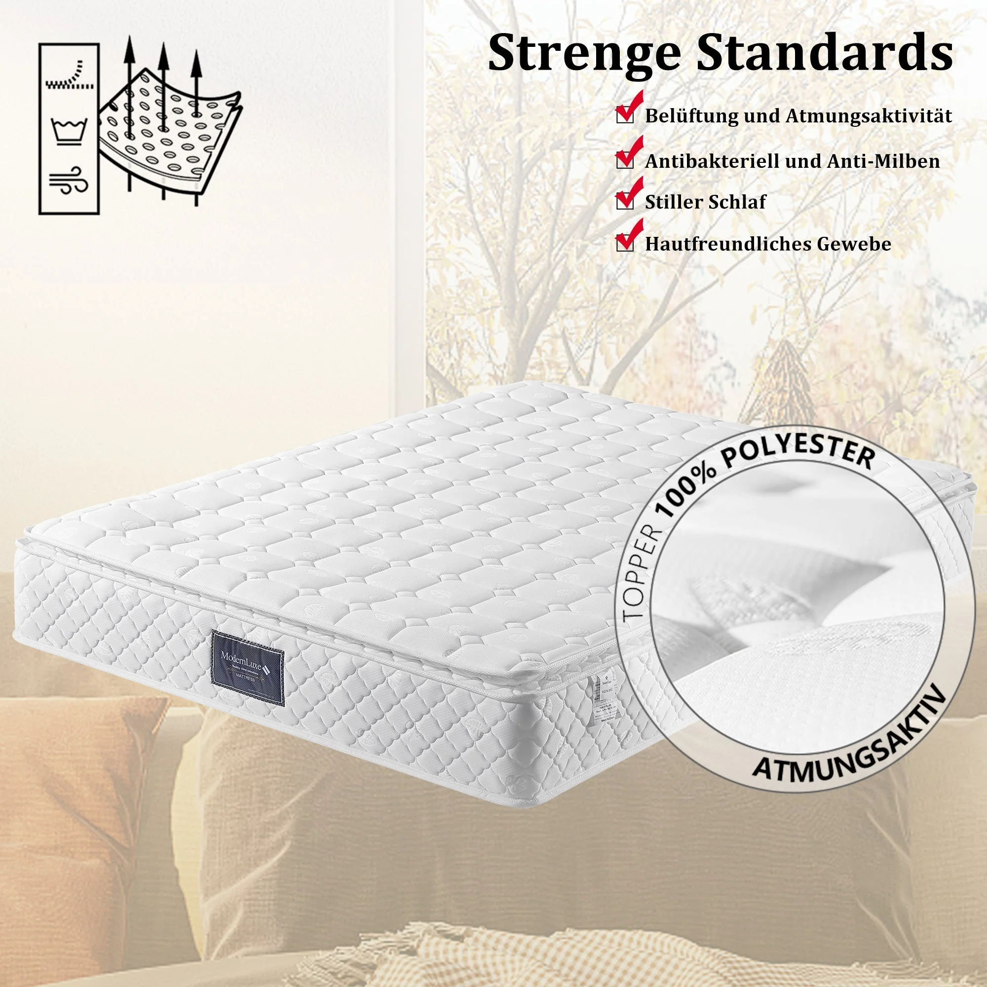 Upholstered Double Bed 140x200cm Hydraulic Storage Adjustable Headrests Metal Slatted Base - Grey Linen - Image 3