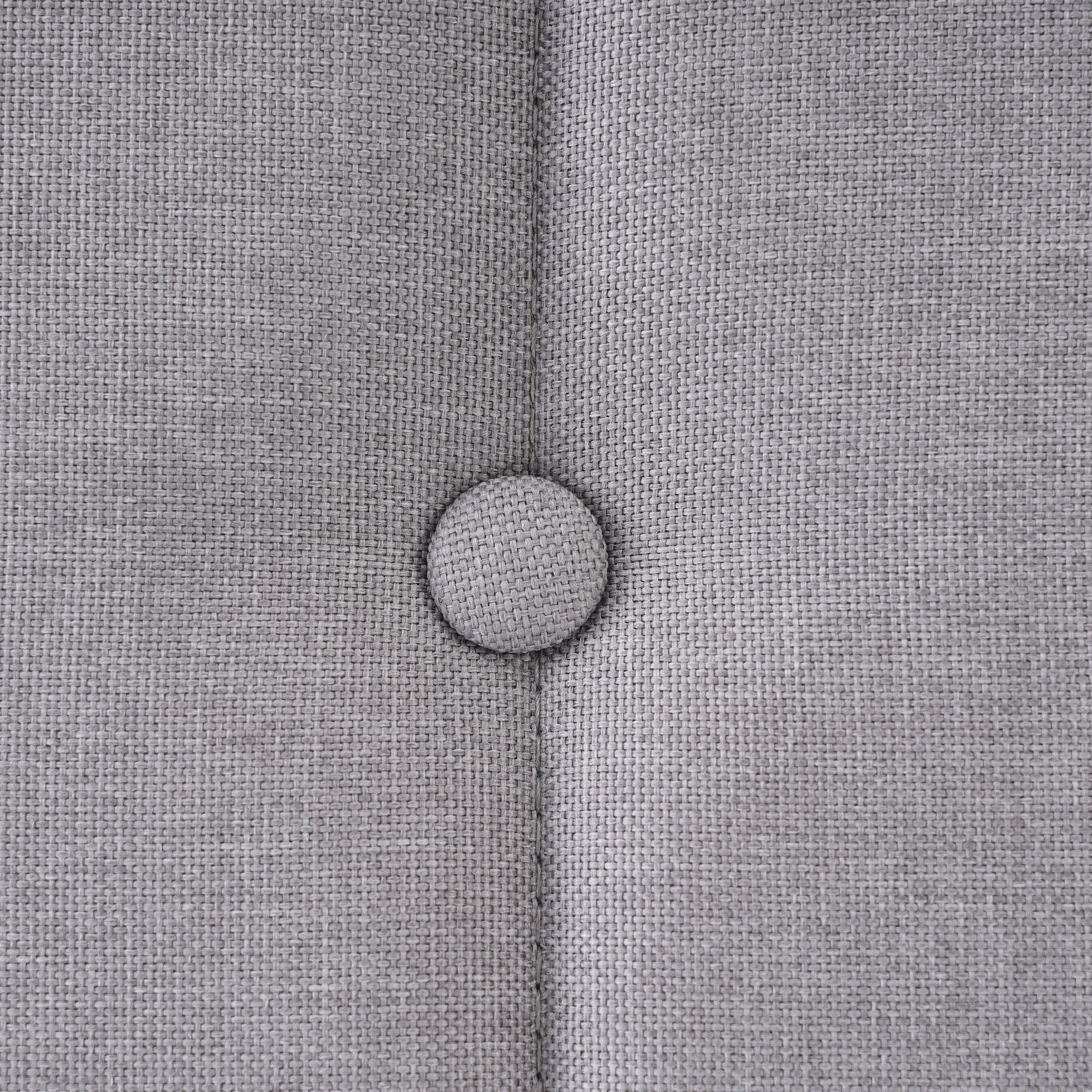 Upholstered Single Bed, USB Type C Charging, Slatted Frame, Gray Linen - Image 7