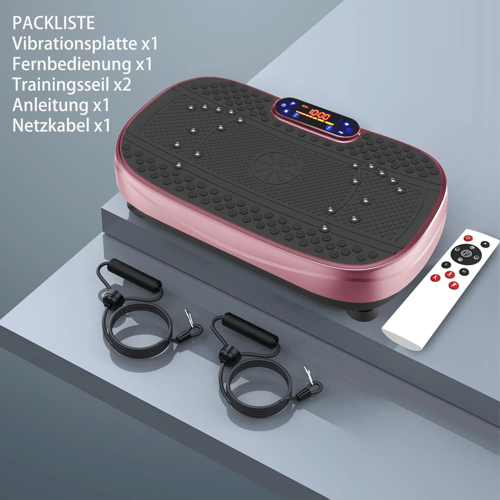 Vibration Plate Whole Body Fitness with Resistance Bands Speed Control - Image 5