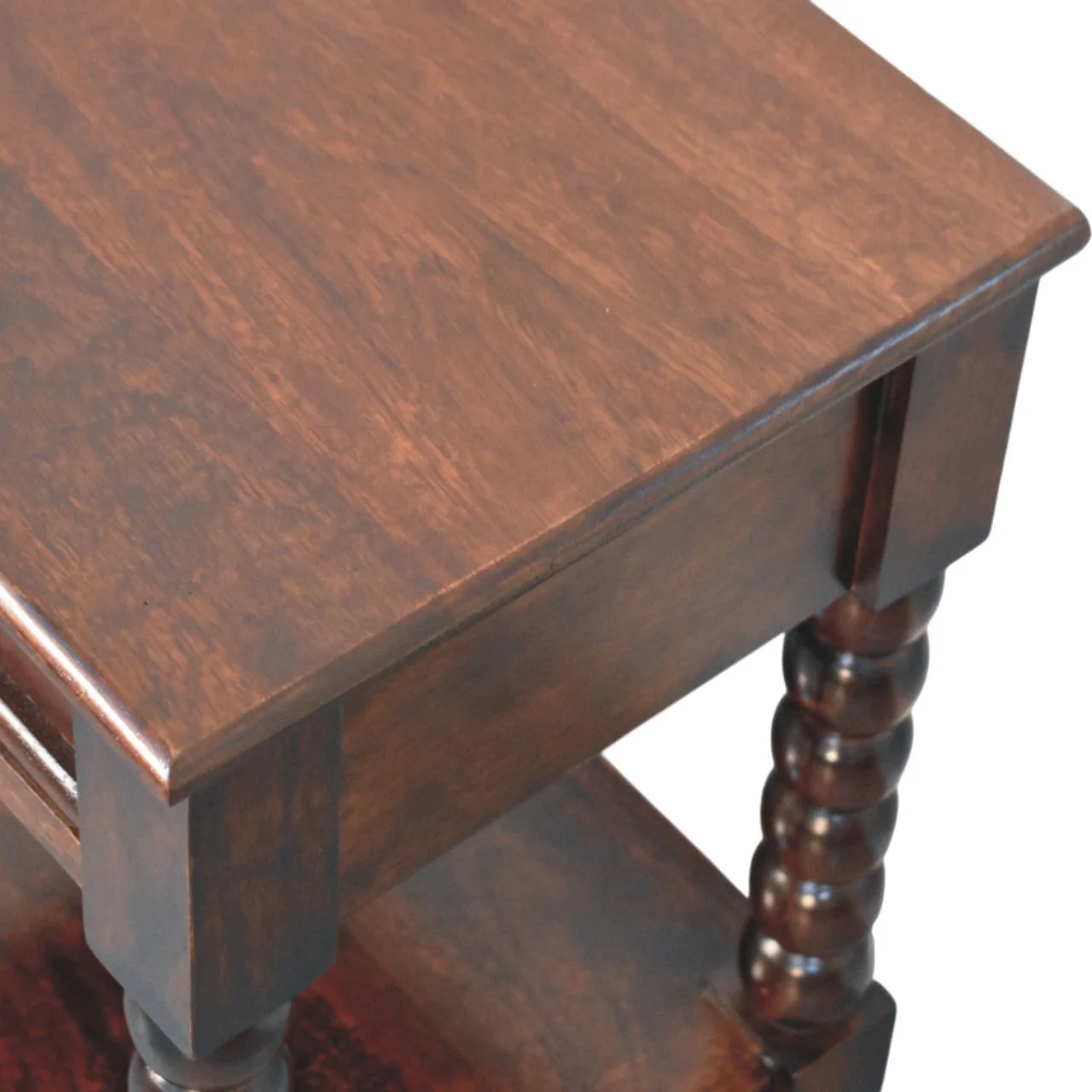 Vienna 1-Drawer Nightstand, Solid Mango Wood - Image 3