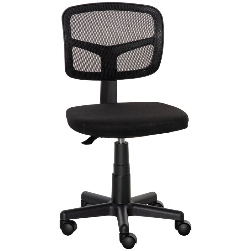 Vinsetto Office Chair Ergonomic Desk Swivel, Height-Adjustable, Black