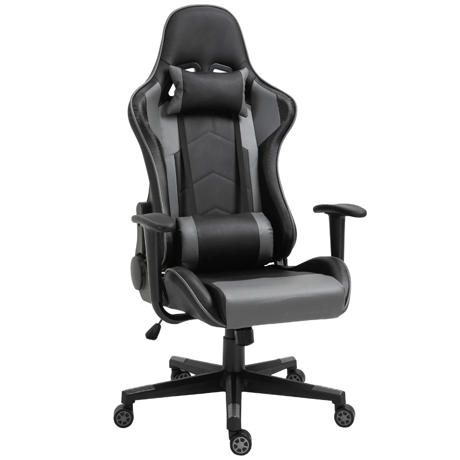 Vinsetto Office Gaming Swivel Chair, Ergonomic, Artificial Leather Black