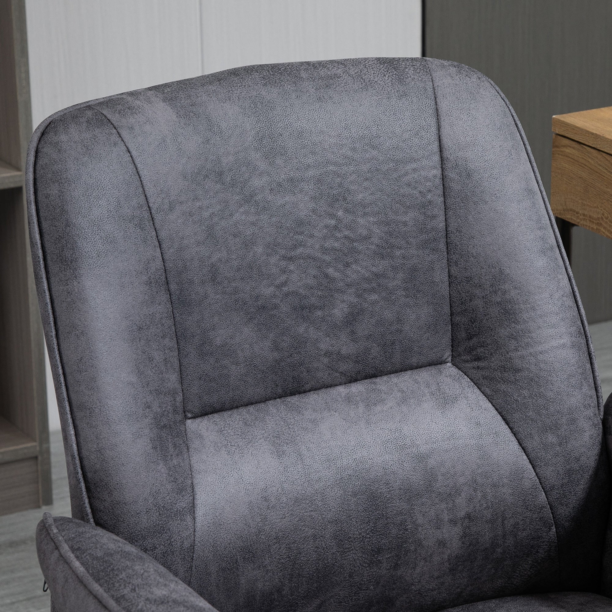 Vinsetto XXL Office Chair, Ergonomic Rocker, Height-Adjustable, Grey - Image 7