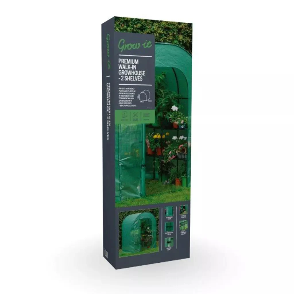 Walk in Growhouse 2 Shelf