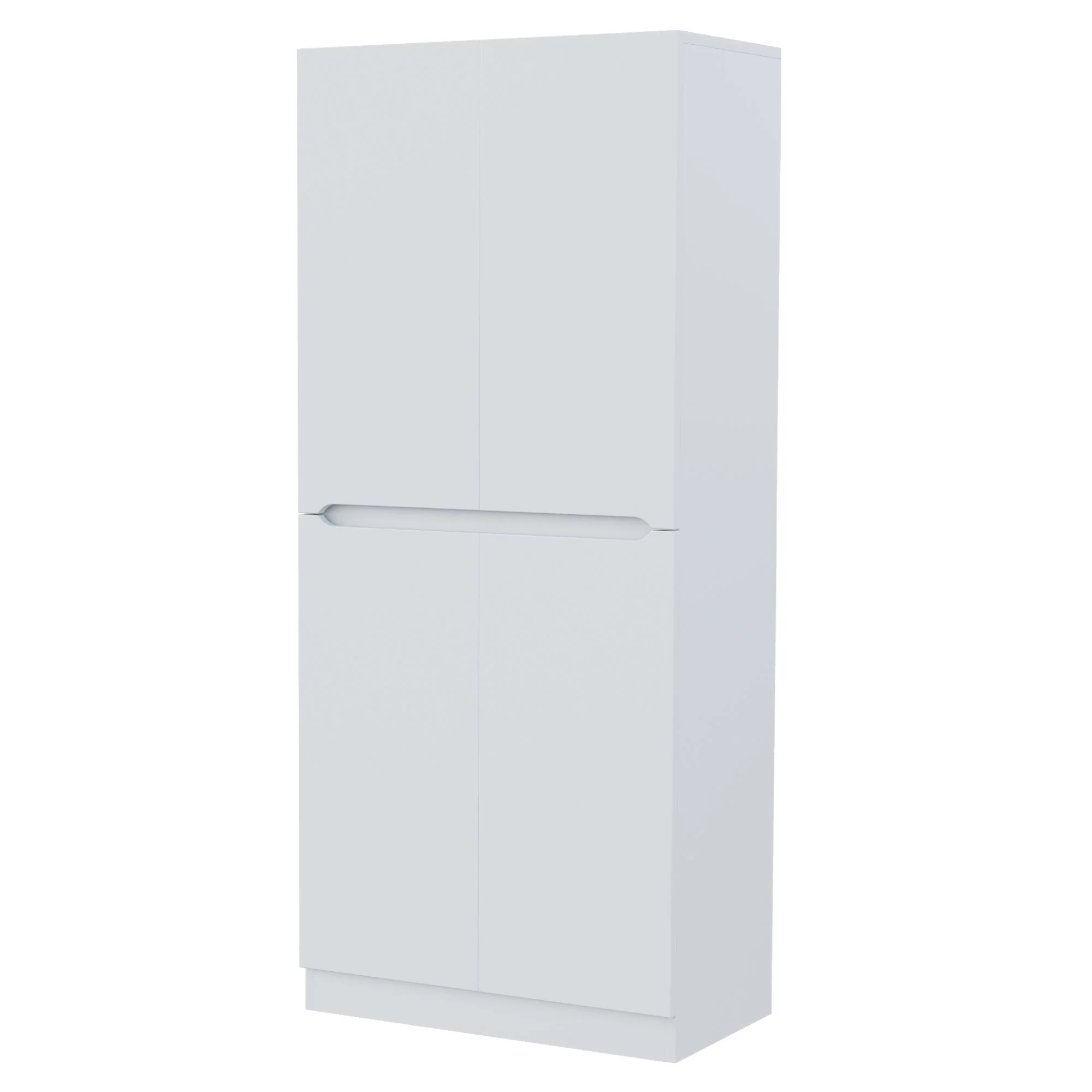 Wardrobe Double Door Storage 70x40x170cm, White - Image 8