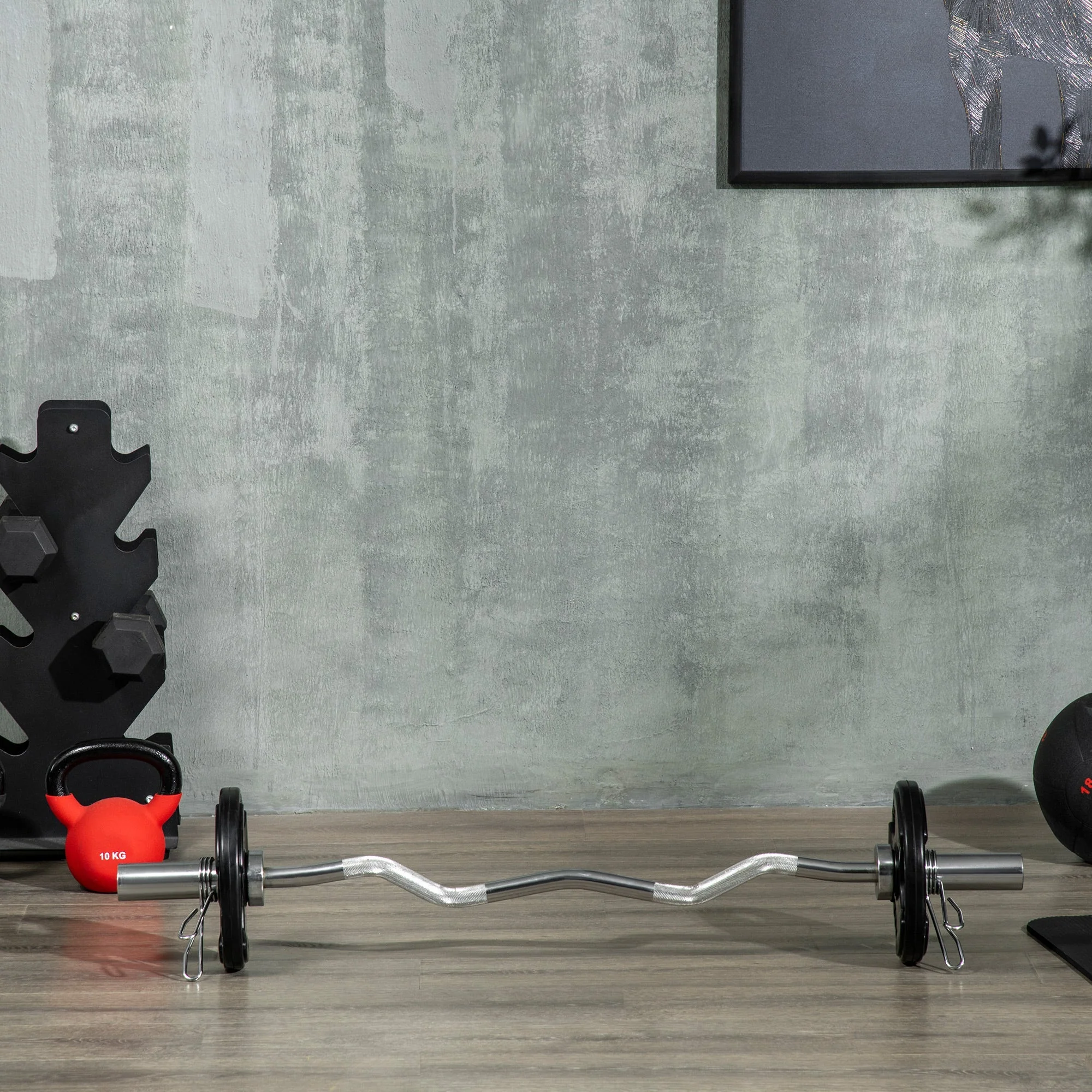 Weight Plates Tri-Grip 2x10KG Olympic, Rubberized - Image 8