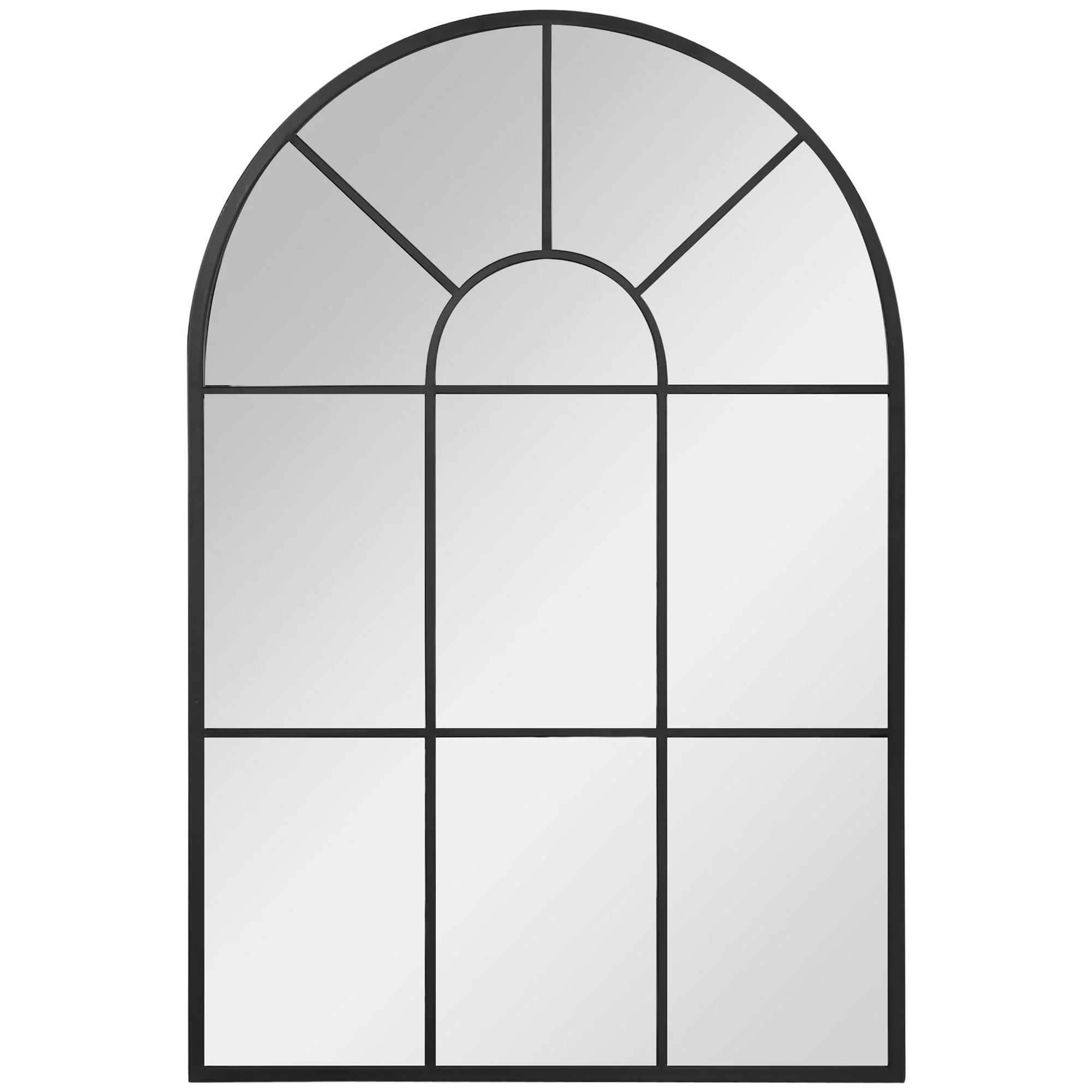 Window Mirror, Metal Frame, Black - Image 2