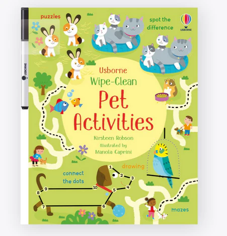 Wipe Clean Pet Activities